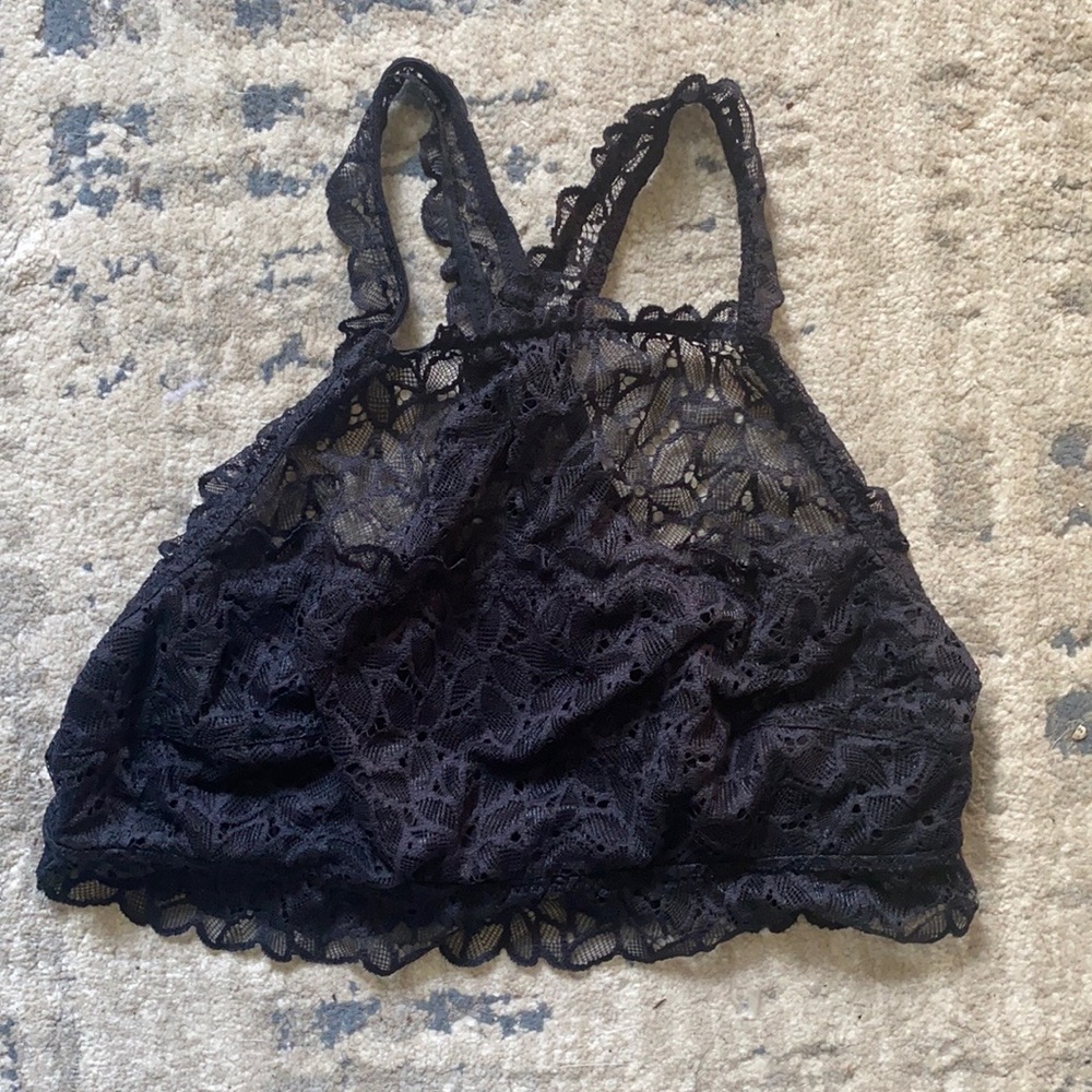 Aerie High-Neck Lace Bralette